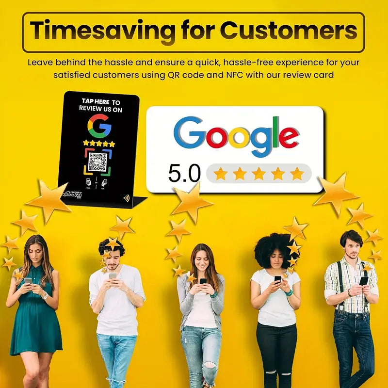 Digital Card for Business, Social, Automation | Tap to Leave a Review