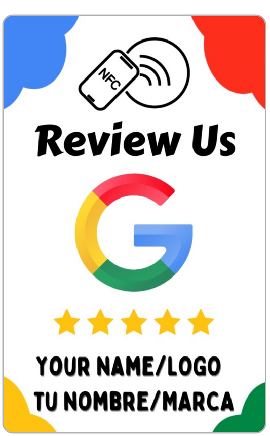 Digital Card for Business, Social, Automation | Tap to Leave a Review